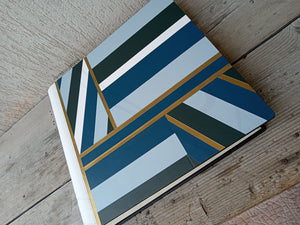 Stately Patchwork Leather Family Album of Memories Made in Italy by Giovelli Design