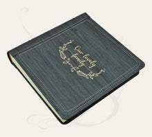 Load image into Gallery viewer, Gold Foil Scrapbook Album with a Floral Wreath by Giovelli Design