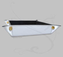 Carica l'immagine nel visualizzatore di Gallery, Vassoio Portaoggetti in Pelle Mosaico - Vuotatasche Quadrato Multicolore