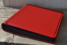 Carica l'immagine nel visualizzatore di Gallery, stunning red genuine leather photo book by Giovelli Design