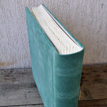 Carica l'immagine nel visualizzatore di Gallery, elegant spine and finishes on a stylish suede leather album by Giovelli Design