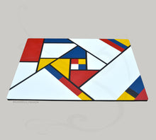 Carica l'immagine nel visualizzatore di Gallery, Artistic Mosaic Genuine Leather Desk Cover by Giovelli Design