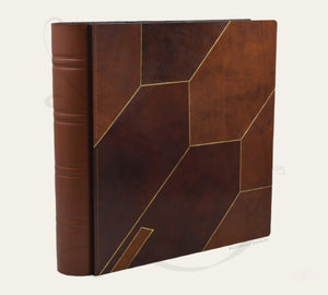 pic of a brown photo book with different shades by Giovelli Design