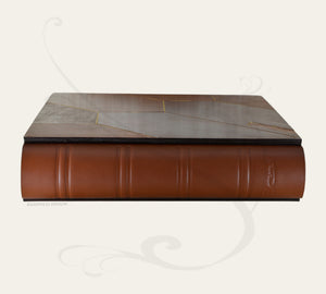 laying true leather scrapbook by Giovelli Design