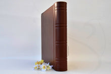 Load image into Gallery viewer, wonderful spine of a leather album by giovelli design
