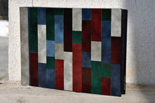 Carica l'immagine nel visualizzatore di Gallery, fancy mosaic multicolored italian leather wedding family album by Giovelli Design