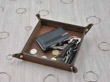 Load image into Gallery viewer, real tuscan leather coin tray by Giovelli Design
