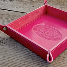 Carica l'immagine nel visualizzatore di Gallery, hot pink leather catchall by Giovelli Design
