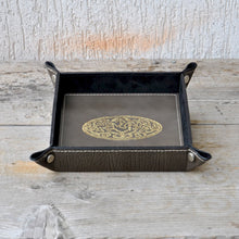 Load image into Gallery viewer, gray leather catchall italian handmade by Giovelli Design
