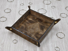 Carica l'immagine nel visualizzatore di Gallery, square brown storage tray by Giovelli Design