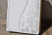 Load image into Gallery viewer, Traditional Wedding Scrapbook Square White Faux Leather Family Photo Album by Giovelli Design