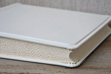 Load image into Gallery viewer, elegant white leather family album for photos by Giovelli Design
