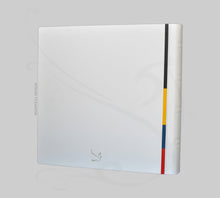 Load image into Gallery viewer, Fascinating White Red Blue Yellow and Black Keepsake Album by Giovelli Design
