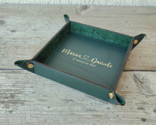 Load image into Gallery viewer, Charming Personalizable Green Leather Pocket Emptier by Giovelli Design
