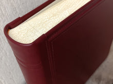 Load image into Gallery viewer, Upholstered in True Burgundy Leather Book of Memories by Giovelli Design
