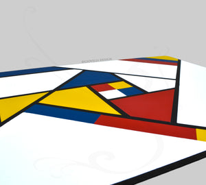 Desktop Blotter Inspired by Piet Mondrian by Giovelli Design