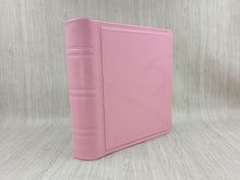 Load image into Gallery viewer, Personalized Classic Photo Album - Square Pink Leather Bound Scrapbook
