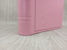 Load image into Gallery viewer, Personalized Classic Photo Album - Square Pink Leather Bound Scrapbook
