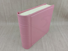 Load image into Gallery viewer, Personalized Classic Photo Album - Square Pink Leather Bound Scrapbook
