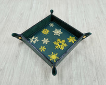 Load image into Gallery viewer, aerial view of a marvelous true leather valet tray by Giovelli Design
