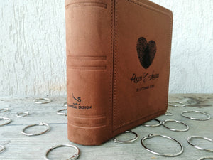 wonderful spine of a classy keepsake album by Giovelli Design