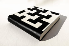 Load image into Gallery viewer, stylish mosaic leather bound cover of a scrapbook by Giovelli Design
