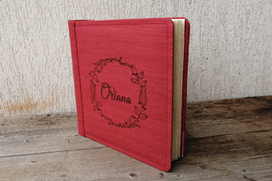 fancy non leather album with personalization by Giovelli Design