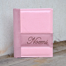Carica l&#39;immagine nel visualizzatore di Gallery, baby girl photo book with laser personalization by Giovelli Design
