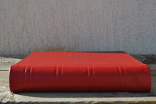 Load image into Gallery viewer, spine of a classy red genuine leather photo album by Giovelli Design
