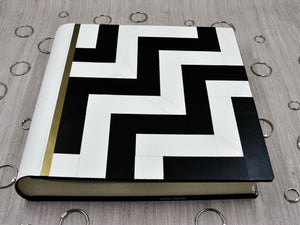 mosaic leather picture album handcrafted in Italy by Giovelli Design