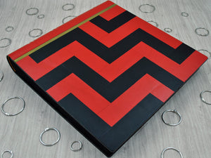square red black and gold scrapbook by Giovelli Design