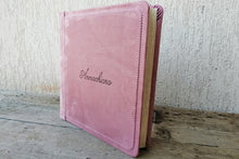 Load image into Gallery viewer, classy pink photo book with name for a girl by Giovelli Design
