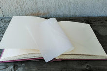 Load image into Gallery viewer, opened pink album for photos with white pages by Giovelli Design
