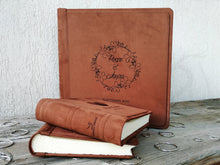 Carica l&#39;immagine nel visualizzatore di Gallery, Bespoke Silky Square Suede Fabric Wedding Scrapbook with Two Small Photo Albums for Parents by Giovelli Design

