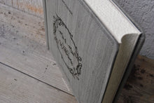 Load image into Gallery viewer, picture from above of a rustic grey wedding guestbook album by Giovelli Design
