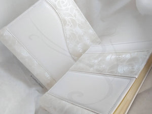 white wedding albums by giovelli design