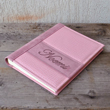 Carica l&#39;immagine nel visualizzatore di Gallery, pink italian handmade baby album
