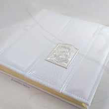 Load image into Gallery viewer, fancy white non leather scrapbook by giovelli design
