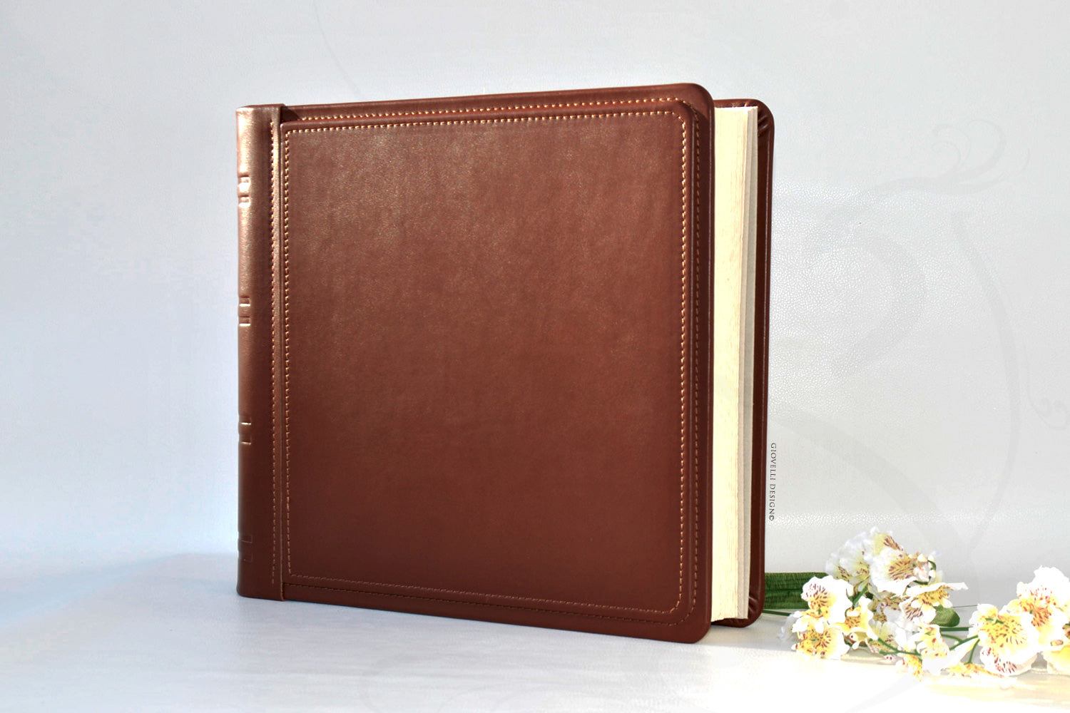Majestic Personalized Extra Large Wedding Leather Scrapbook 14,96 x 1 –  Giovelli Design