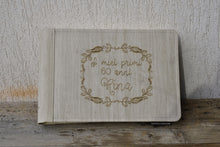 Load image into Gallery viewer, rustic beige album with personalization by Giovelli Design
