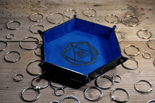 Load image into Gallery viewer, blue dice tray with non openable studs by Giovelli Design
