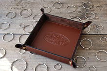 Load image into Gallery viewer, picture from above of a classy brown catchall by Giovelli Design
