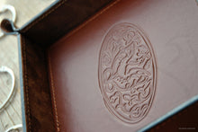 Load image into Gallery viewer, fancy brown leather catchall by Giovelli Design
