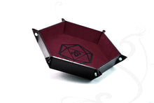 Load image into Gallery viewer, burgundy dice tray by Giovelli Design

