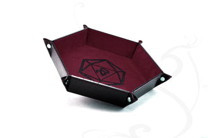 burgundy dice tray by Giovelli Design