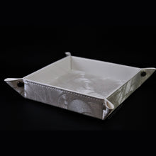 Load image into Gallery viewer, elegant white glittered catchall tray by Giovelli Design
