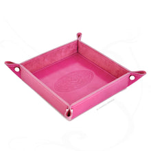 Load image into Gallery viewer, hot pink italian made leather women catchall tray by Giovelli Design
